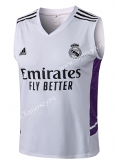 2022-2023 Real Madrid White Thailand Soccer Vest Tracksuit Top -815