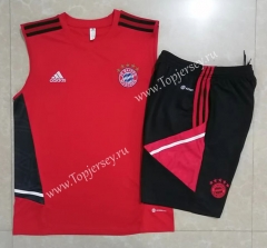 2022-2023 Bayern München Red Thailand Soccer Vest Tracksuit -815