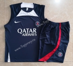 2022-2023 Paris SG Royal Blue Thailand Soccer Vest Tracksuit -815