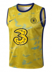 2022-2023 Chelsea Yellow Thailand Soccer Vest Tracksuit Top-815