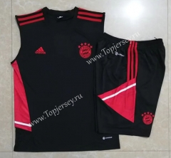 2022-2023 Bayern München Black Thailand Soccer Vest Tracksuit -815
