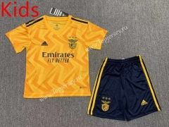 2022-2023 Benfica Away Yellow Kids/Youth Soccer Uniform-HR
