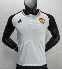 2022-2023 Manchester United White Thailand Polo Shirt-888