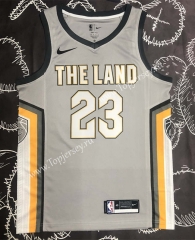 2018 Cleveland Cavaliers Gray #23 NBA Jersey-311