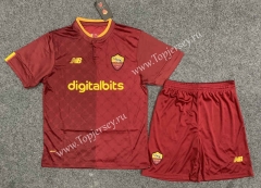 2022-2023 Roma Home Red Soccer Uniform-5526