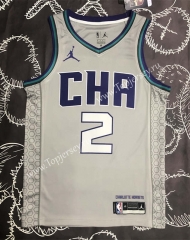 2019 Charlotte Hornets Gray #2 NBA Jersey-311