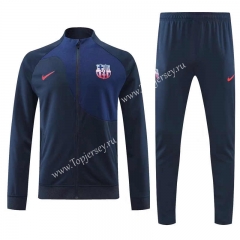 2022-2023 Barcelona Royal Blue Thailand Soccer Jacket Uniform-4627