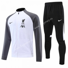 2022-2023 Liverpool White Thailand Soccer Jacket Uniform-4627