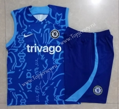 2022-2023 Chelsea Blue Thailand Soccer Vest Tracksuit -815