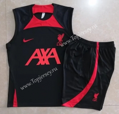 2022-2023 Liverpool Black Thailand Soccer Vest Tracksuit -815