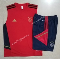 2022-2023 Ajax Red Thailand Soccer Vest Tracksuit -815