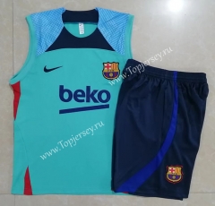 2022-2023 Barcelona Orange Thailand Soccer Vest Tracksuit -815