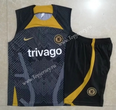 2022-2023 Chelsea Black Thailand Soccer Vest Tracksuit -815