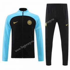 2022-2023 Inter Milan Black Thailand Soccer Jacket Uniform -709