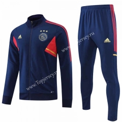 2022-2023 Ajax Royal Blue Thailand Soccer Jacket Uniform-4627