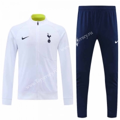 2022-2023 Tottenham Hotspur White Thailand Jacket Uniform-4627
