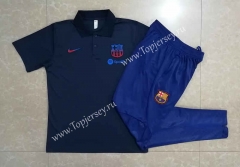 2022-2023 Barcelona Royal Blue Thailand Polo Uniform-815