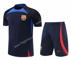 2022-2023 Barcelona Blue&Black Thailand Training Soccer Uniform-4627