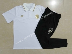 2022-2023 Brazil White Thailand Polo Uniform-815