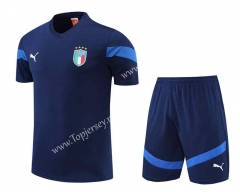 2022-2023 Italy Royal Blue Thailand Training Soccer Uniform-4627