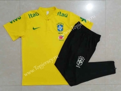2022-2023 Brazil Yellow Thailand Polo Uniform-815