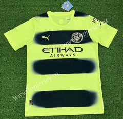 ( S-4XL ) 2022-2023 Manchester City 2nd Away Fluorescent Green Thailand Soccer Jersey AAA-403