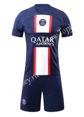 ( Without Logo ) 2022-2023 Paris SG Home Blue Soccer Uniform-6253