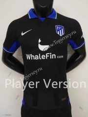 Player Version 2022-2023 Atletico Madrid Away Black Thailand Soccer Jersey AAA