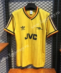 Retro Version 1988 Arsenal Yellow Thailand Soccer Jersey AAA-2669