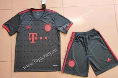 2022-2023 Bayern München 2nd Away Black Soccer Uniform-718