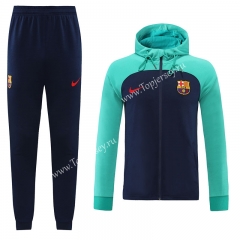 2022-2023 Barcelona Royal Blue Thailand Soccer Jacket Uniform With Hat-LH