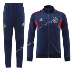 2022-2023 Ajax Royal Blue Thailand Soccer Jacket Uniform-LH