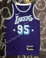 2022 City Edition Los Angeles Lakers Purple #95 NBA Jersey-311