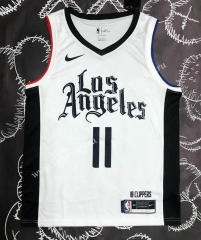 Latin Edition Los Angeles Clippers White #11 NBA Jersey-311