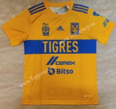 2022-2023 Tigres UANL Home Yellow Thailand Soccer Jersey AAA-912