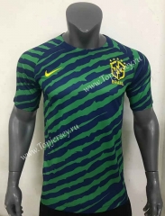 2022-2023 Brazil Blue&Green Thailand Training Soccer Jersey AAA-416