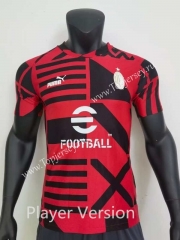 Player Version 2022-2023 AC Milan Red&Black Training Soccer Jersey AAA