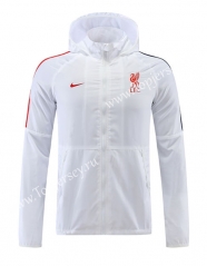 2022-2023 Liverpool White Trench Coats With Hat-LH