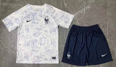 2022-2023 France White Soccer Uniform-SJ