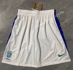 2022-2023 Brazil Away White Thailand Soccer Shorts