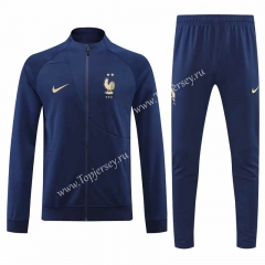 2022-2023 France Royal Blue Thailand Soccer Jacket Uniform-4627