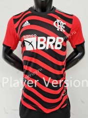 Player Version 2022-2023 Flamengo 2nd Away Red&Black Thailand Soccer Jersey AAA-2273
