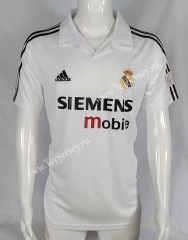 Retro Version 02-03 Real Madrid Home White Thailand Soccer Jersey AAA-503