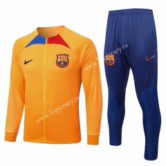 2022-2023 Barcelona Orange Thailand Soccer Jacket Uniform-815