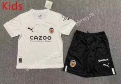 2022-2023 Valencia Home White Kids/Youth Soccer Unifrom-HR