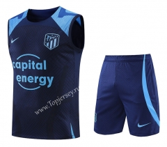 2022-2023 Atletico Madrid Royal Blue Thailand Soccer Vest Uniform-418