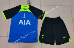 2022-2023 Tottenham Hotspur Away Blue Soccer Uniform-718