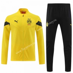 2022-2023 Borussia Dortmund Yellow Thailand Soccer Jacket Uniform-4627