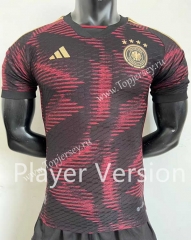 Player Version 2022-2023 Germany Away Red&Black Thailand Soccer Jersey AAA-888
