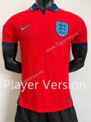 Player Version 2022-2023 England Away Red Thailand Soccer Jersey AAA-888